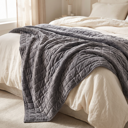 Plush weighted blanket by Orenna Rest