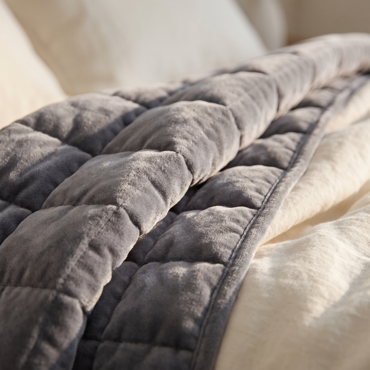 Plush weighted blanket by Orenna Rest